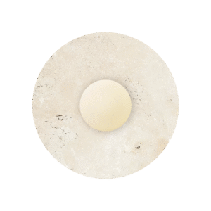 Travertine Disc Wall Sconce – Maria