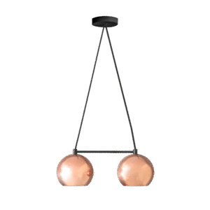 Mishal Dual Globe Brass Chandelier