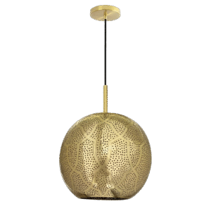 Aria Sphere Pendant Light – Brass Finish