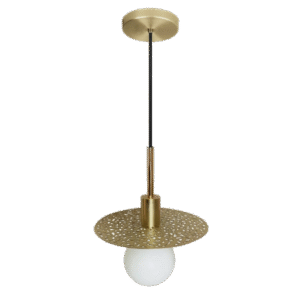 Riad Disc Brass Pendant Light – Filigree