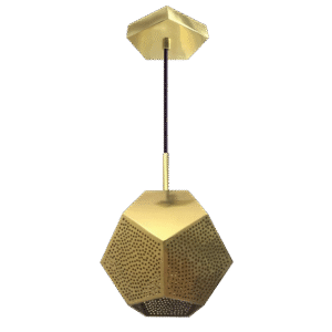 Ula Geometric Brass Pendant Light