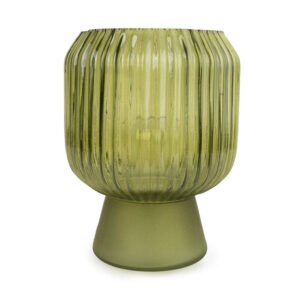 Ridged LED Touch Lamp - Green 1pk